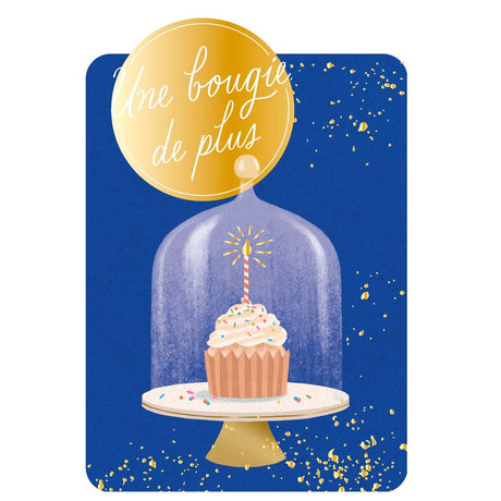 Carte de Vœux Thème Anniversaire Party Time - Plusieurs Styles Une bougie de plus 1