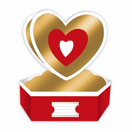 Carte Saint-Valentin Pop up 3D - Coeur