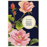 Carte fête des grands-mères Fleurs rose 1