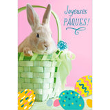Carte de Pâques enfant Panier & lapin 1