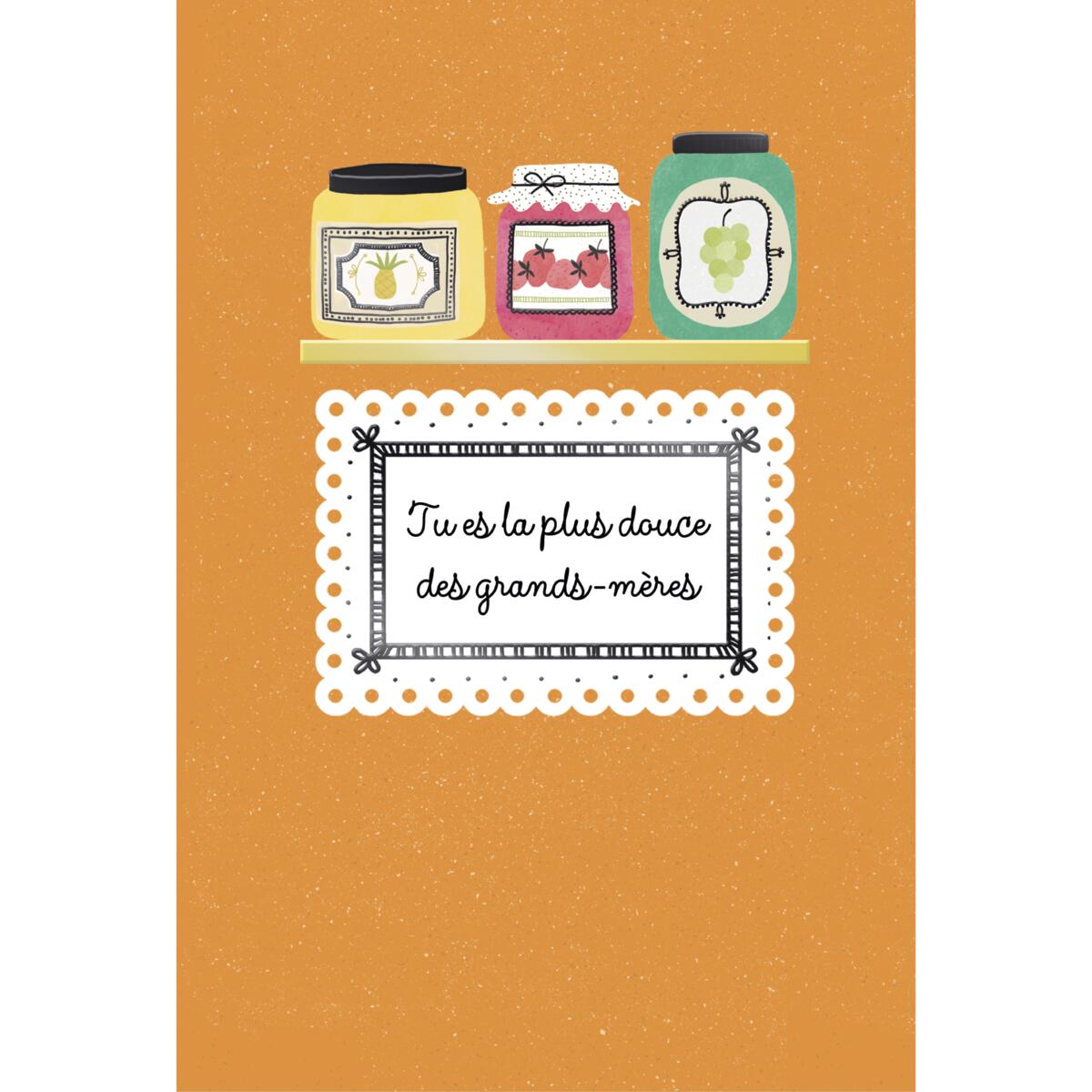 Carte fête des grands-mères Confiture 1