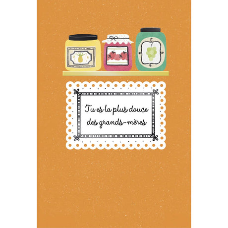 Carte fête des grands-mères Confiture 1