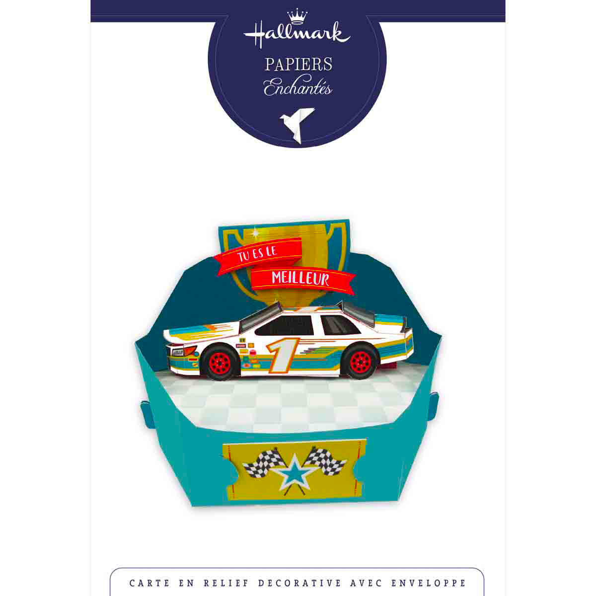 Carte Fête des Pères Pop up voiture 2