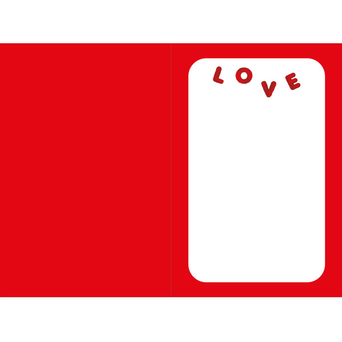 Carte Saint-Valentin Love rose 2