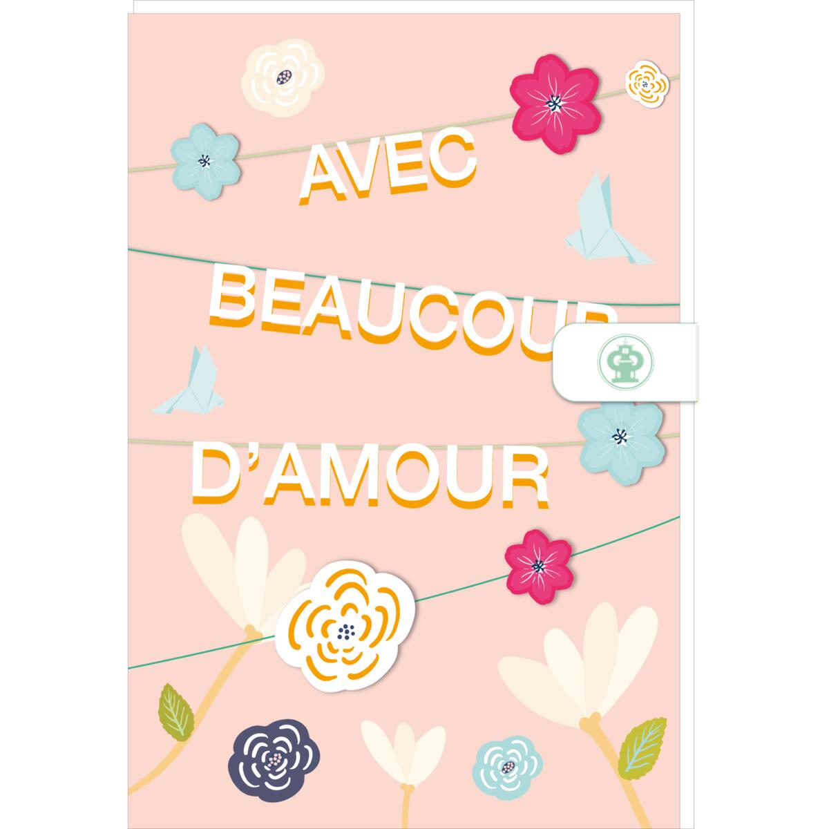 Carte Saint-Valentin Avec beaucoup d'amour 1