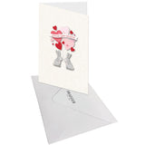 Carte Saint-Valentin Lapin coeurs 3