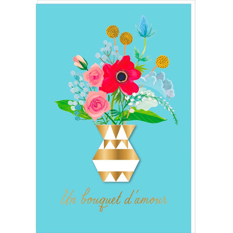 Carte fête des grands-mères Grand-mère vase 1