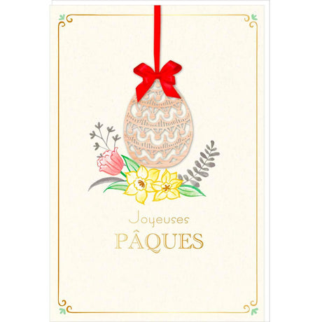 Carte de Pâques Œuf joyeuses pâques 1