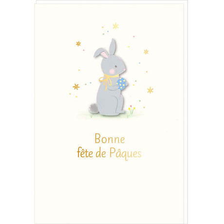 Carte de Pâques enfant Lapin bonne fête 1