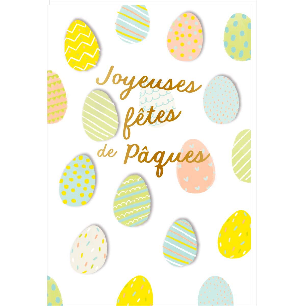 Carte de Pâques Œufs de pâques 1