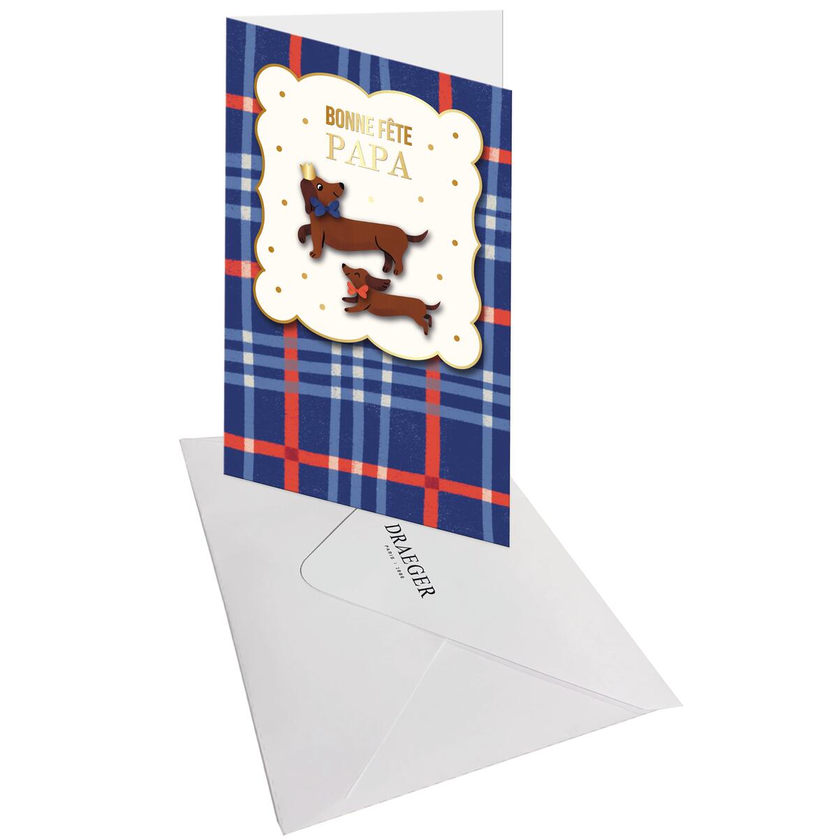 Carte Fête des Pères Tartan papa 3
