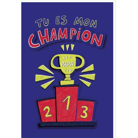 Carte Fête des Pères Champion papa 1