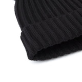 Gorro de canalé liso con pompón - 3 colores - Unisex - Talla única - algodón 