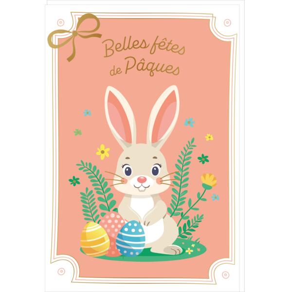 Tarjeta de Pascua - pollito suave