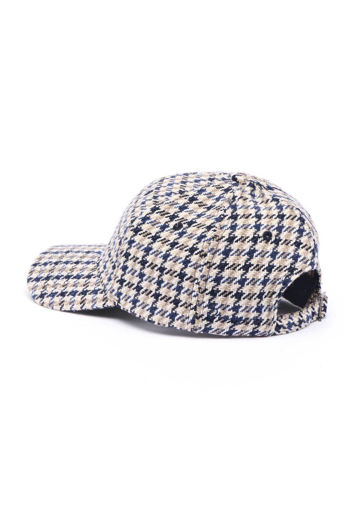 Gorra con estampado de pata de gallo