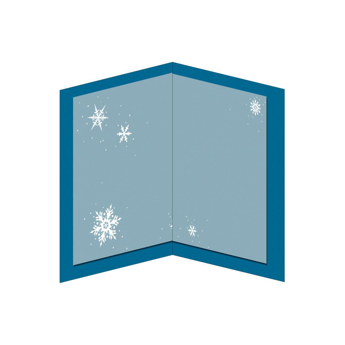 Carte de vœux Musicale Noël Traineau volant 3