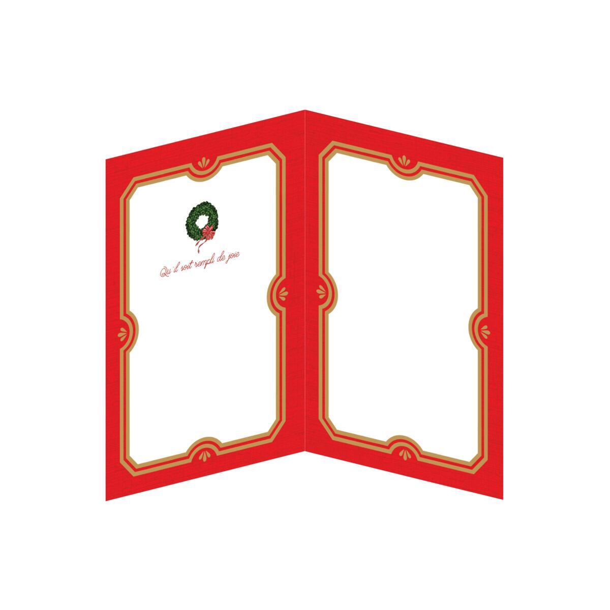 Carte de vœux Musicale Noël En route père noël 3