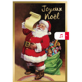 Carte de vœux Musicale Père Noël 1
