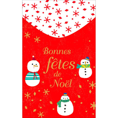 Carte de vœux Surprise Bonhomme de neige 1