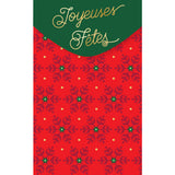 Carte de vœux Surprise Flocons rouges 1