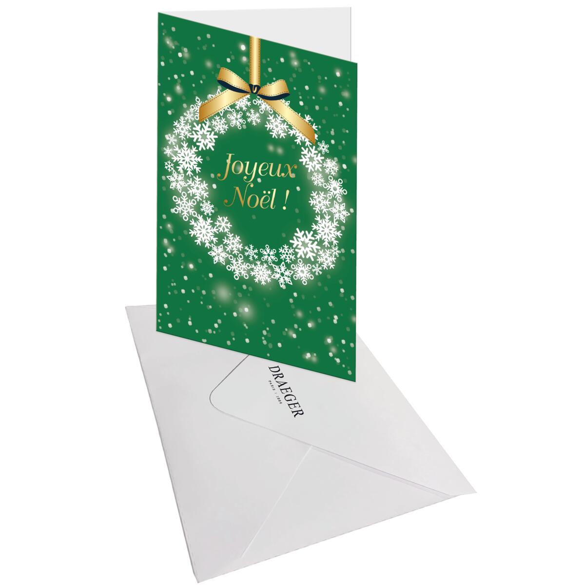 Carte de vœux Noël Chic Couronne 3