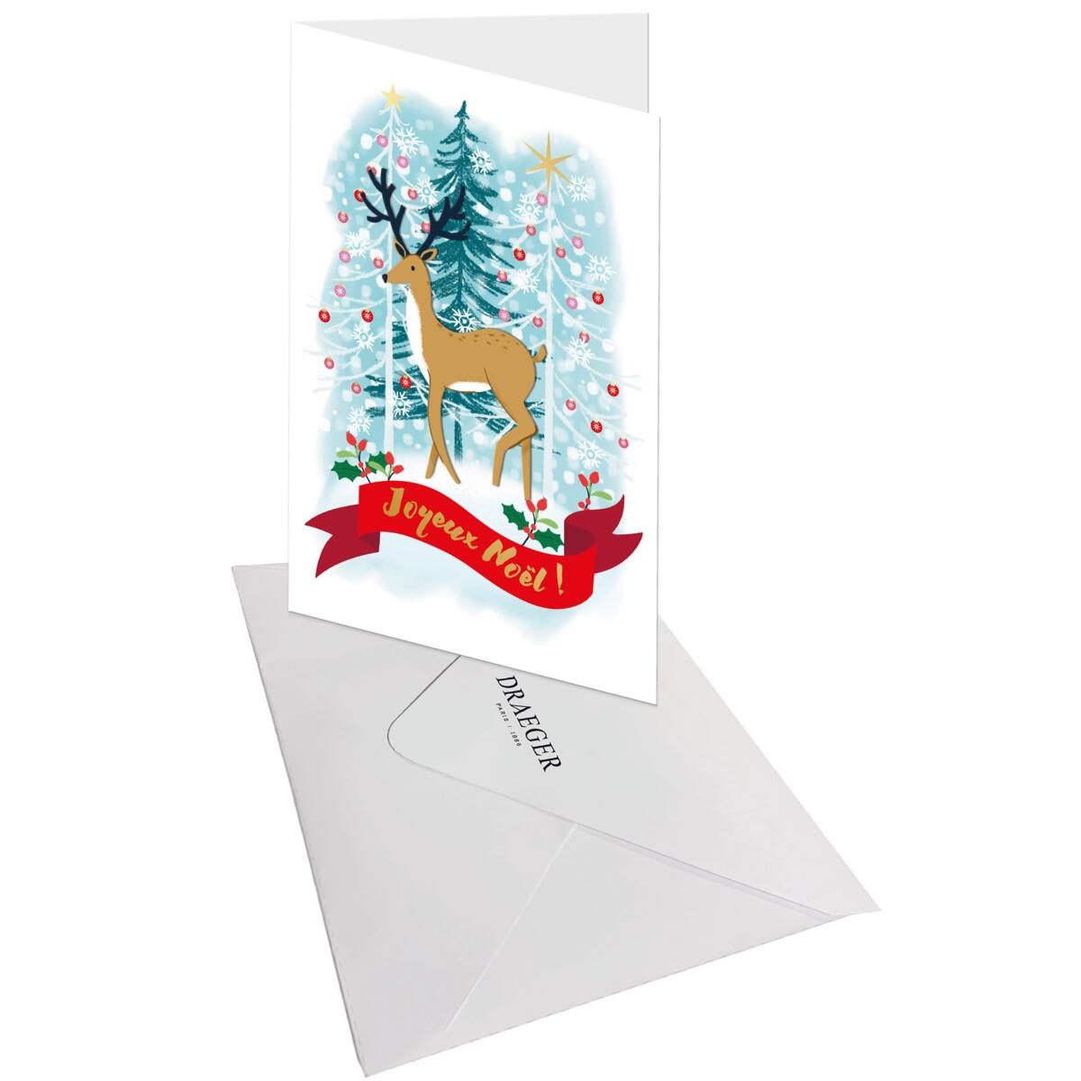 Carte de vœux Noël Chic Renne 3