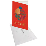 Carte de vœux Noël Chic Boule noël géométrique 3
