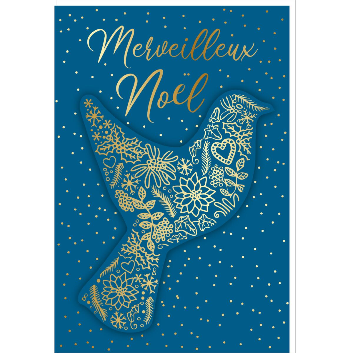 Carte de vœux Noël Chic Oiseau 1