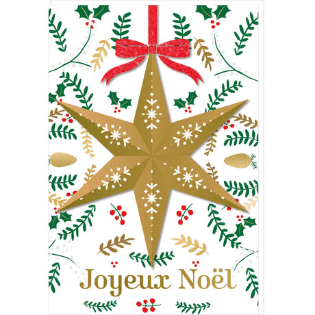 Carte de vœux Noël Chic Etoile 1