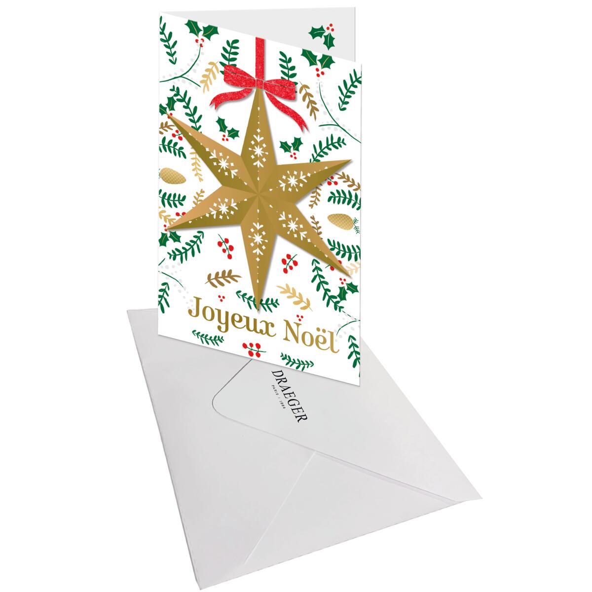 Carte de vœux Noël Chic Etoile 3