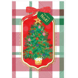 Carte de vœux Noël Chic Sapin tartan 1