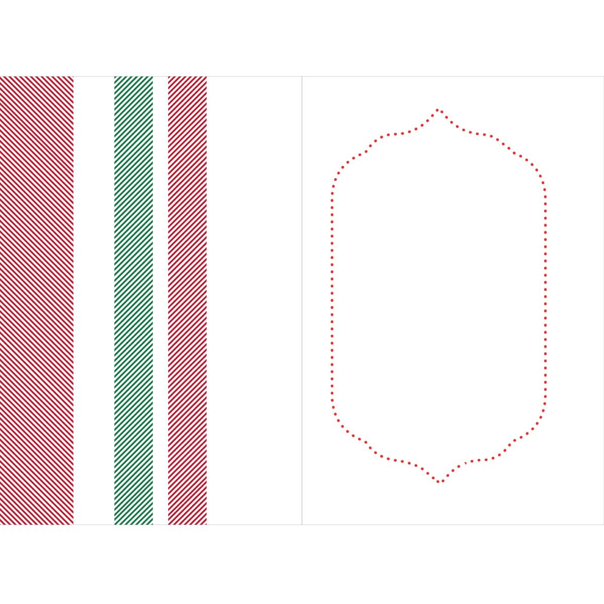 Carte de vœux Noël Chic Sapin tartan 2