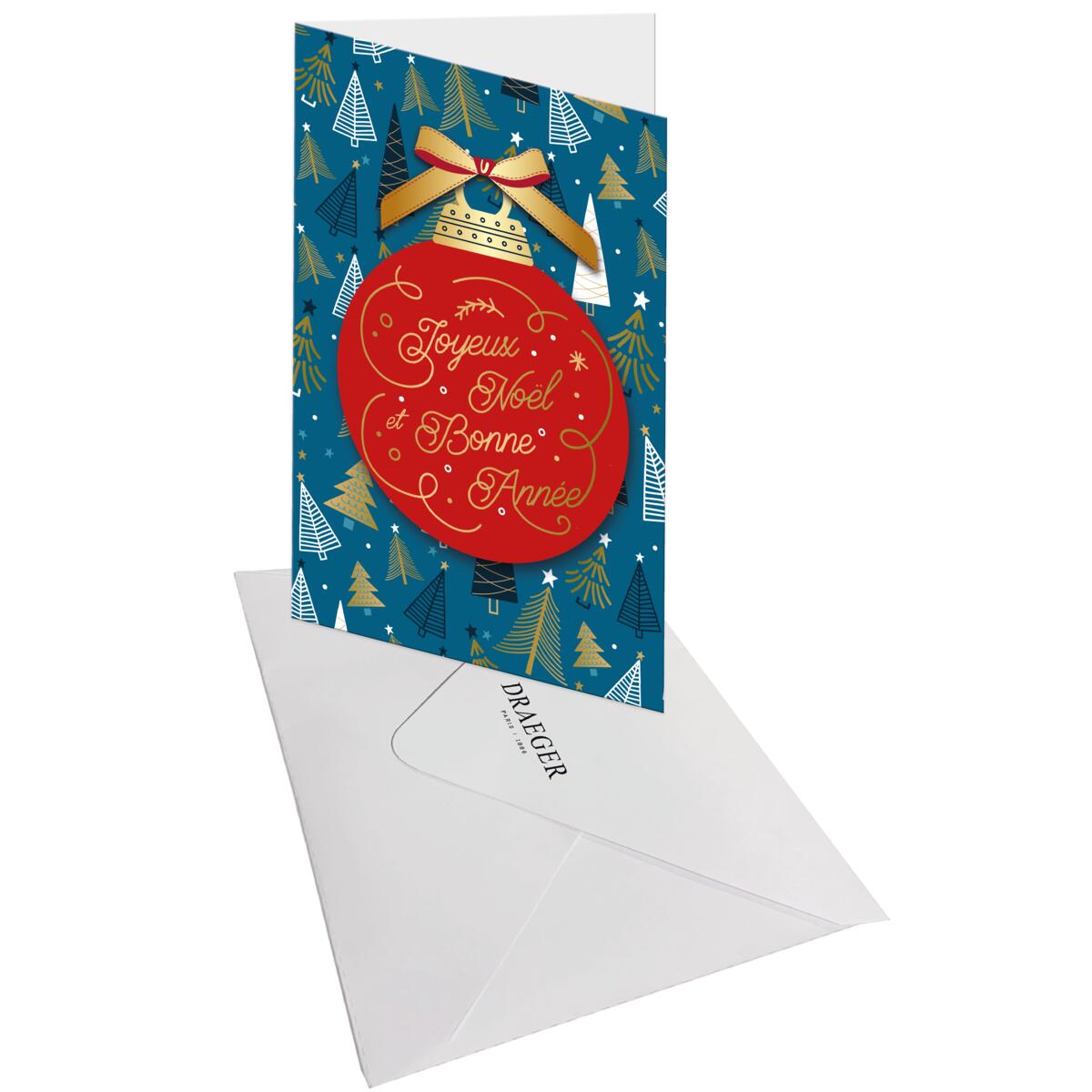 Carte de vœux Noël Chic Noël sapin 3