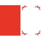 Carte de vœux Noël Chic Houx rouge 2