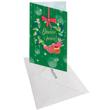 Carte de vœux Noël Chic Couronne douce année 3