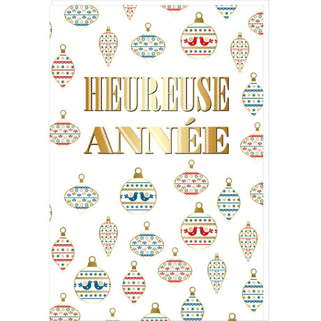 Carte de vœux Noël Chic Heureuse année 1
