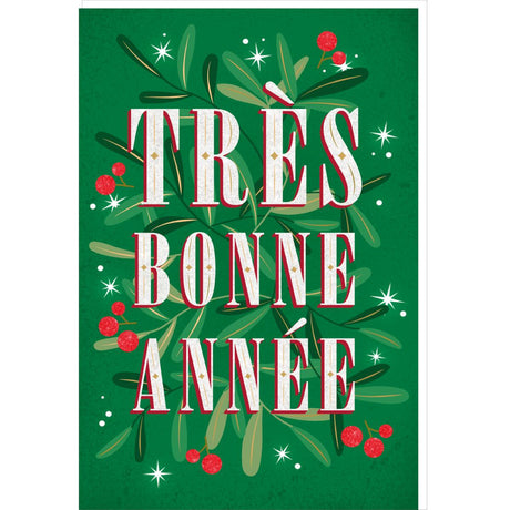 Carte de vœux Noël Chic Houx 1