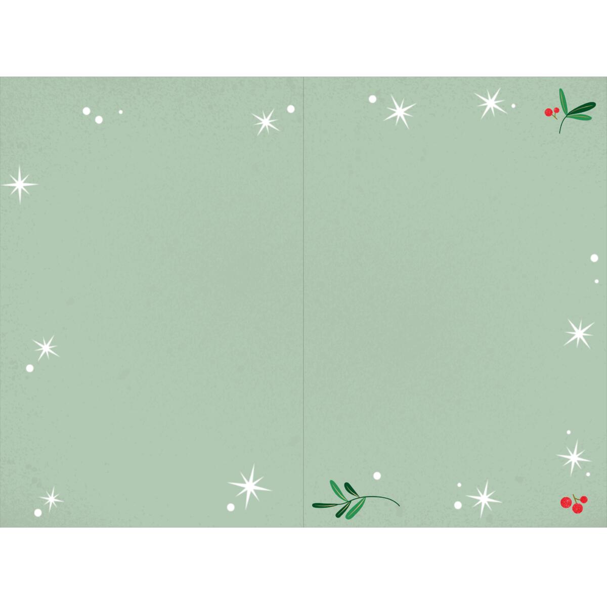 Carte de vœux Noël Chic Houx 2