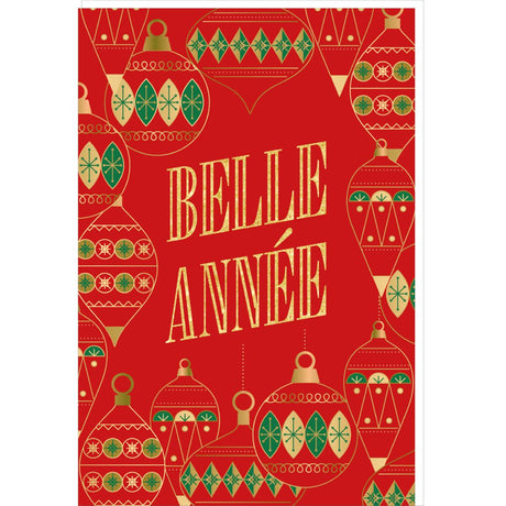 Carte de vœux Noël Chic Boules multi de noël 1
