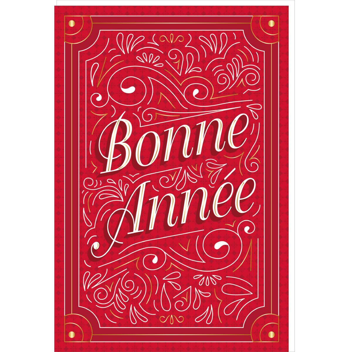 Carte de vœux Noël Chic Bonne anée 1