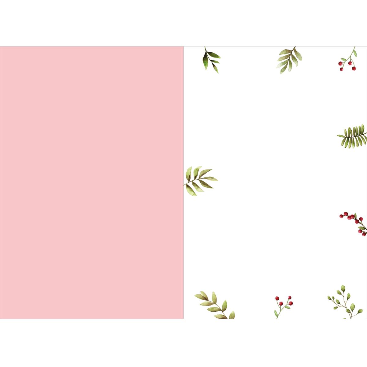 Carte de vœux Noël Chic Rouge gorge 2