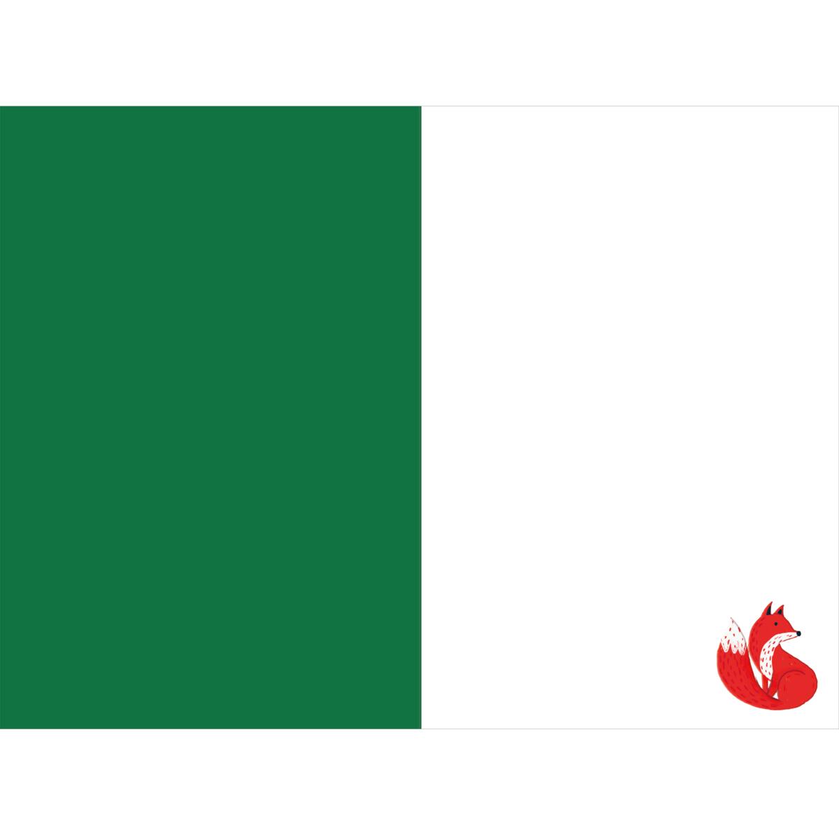 Carte de vœux Noël Chic Renard 2