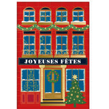 Carte de vœux Noël Chic Fenêtre maison 1