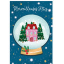 Carte de vœux Noël Chic Boule sapin 1