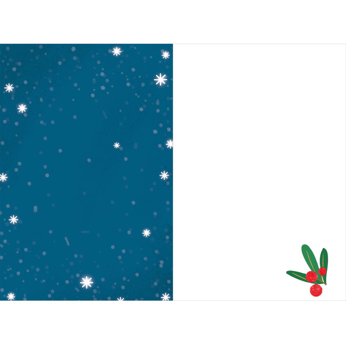 Carte de vœux Noël Chic Boule sapin 2