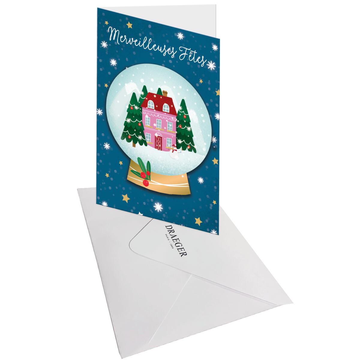 Carte de vœux Noël Chic Boule sapin 3