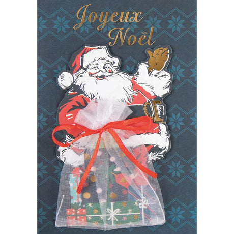 Carte de vœux Signature noël Hotte du père noël 1