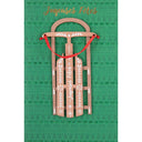 Carte de vœux Signature noël Luge de noël 1