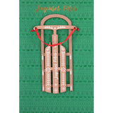 Carte de vœux Signature noël Luge de noël 1