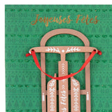 Carte de vœux Signature noël Luge de noël 4